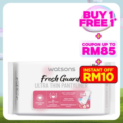 WATSONS Ultra-Thin Pantyliner Floral Scented 40's