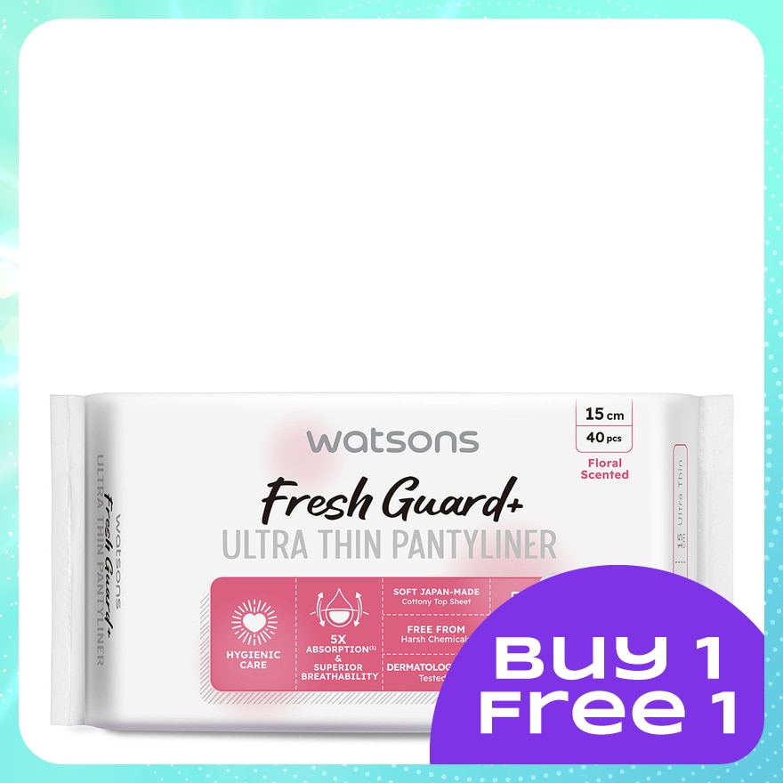 Ultra-Thin Pantyliner Floral Scented 40's