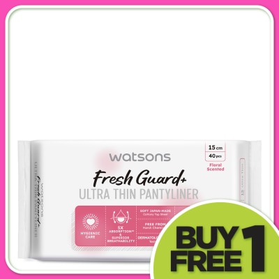 WATSONS Ultra-Thin Pantyliner Floral Scented 40's