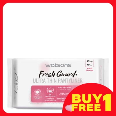 WATSONS Ultra-Thin Pantyliner Floral Scented 40's