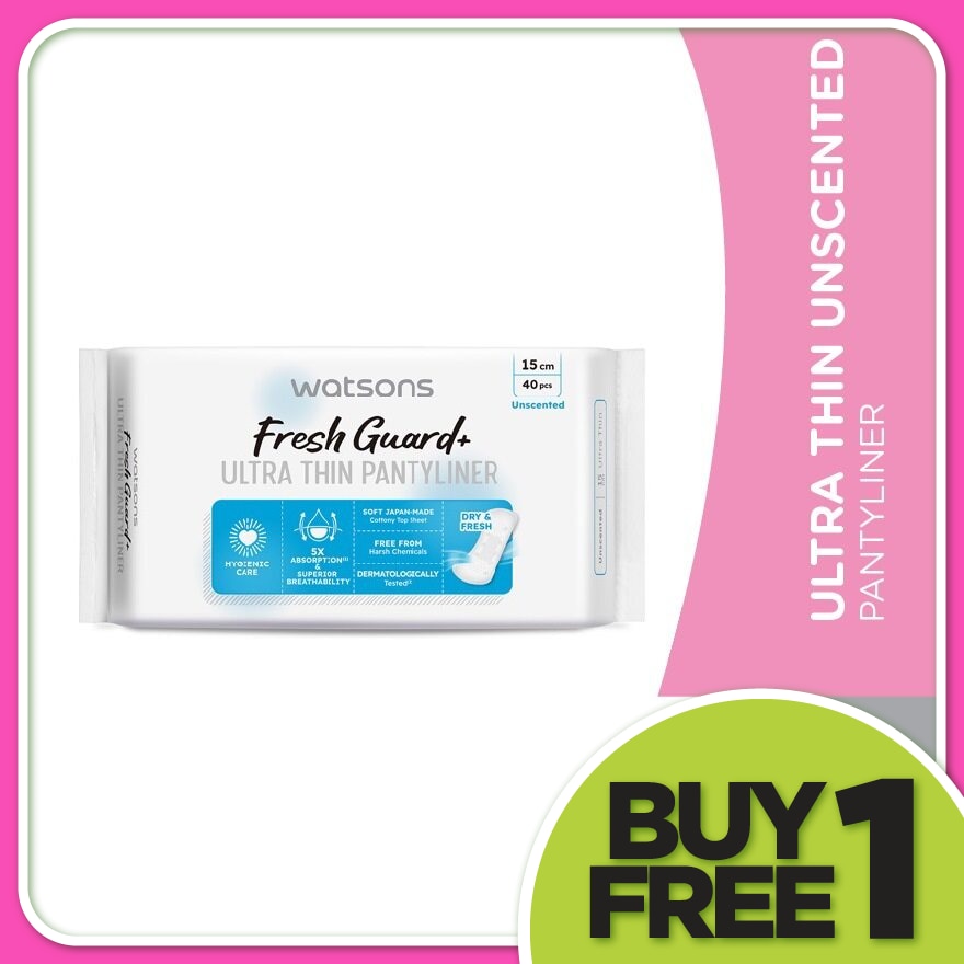 Ultra-Thin Pantyliner Unscented 40's