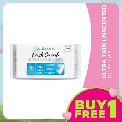 WATSONS Ultra-Thin Pantyliner Unscented 40's