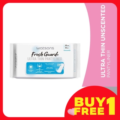 WATSONS Ultra-Thin Pantyliner Unscented 40's