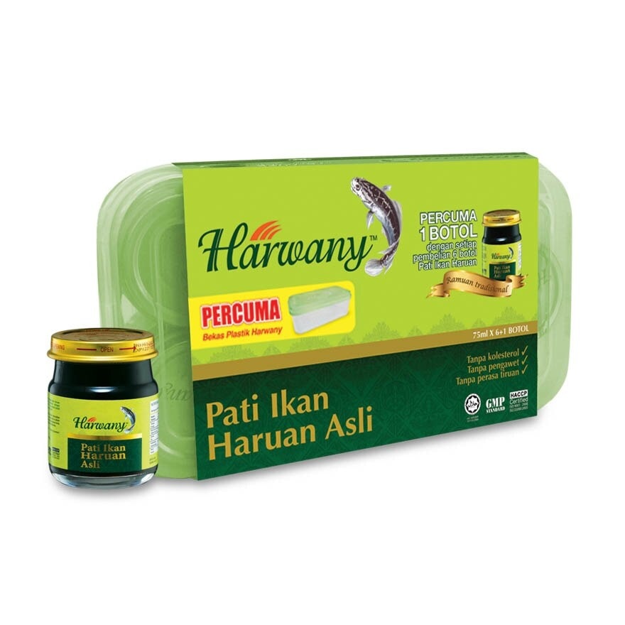 Pati Ikan Haruan Asli 6 + 1 x 75ml