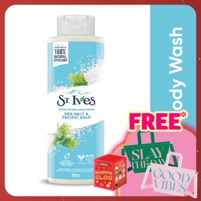 ST IVES Exfoliating Sea Salt & Pacific Kelp B/Wash 450ml
