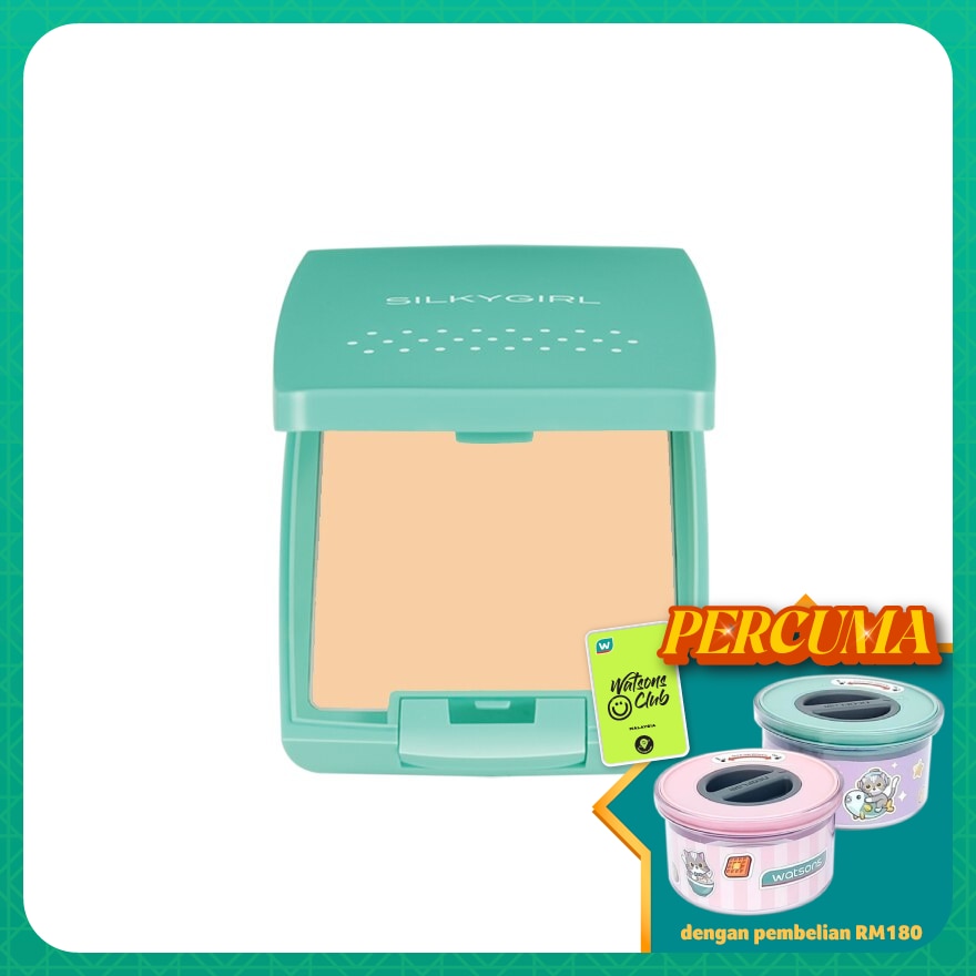 SILKYGIRL Pure Fresh Oil-Control Pressed Powder Fair 1's