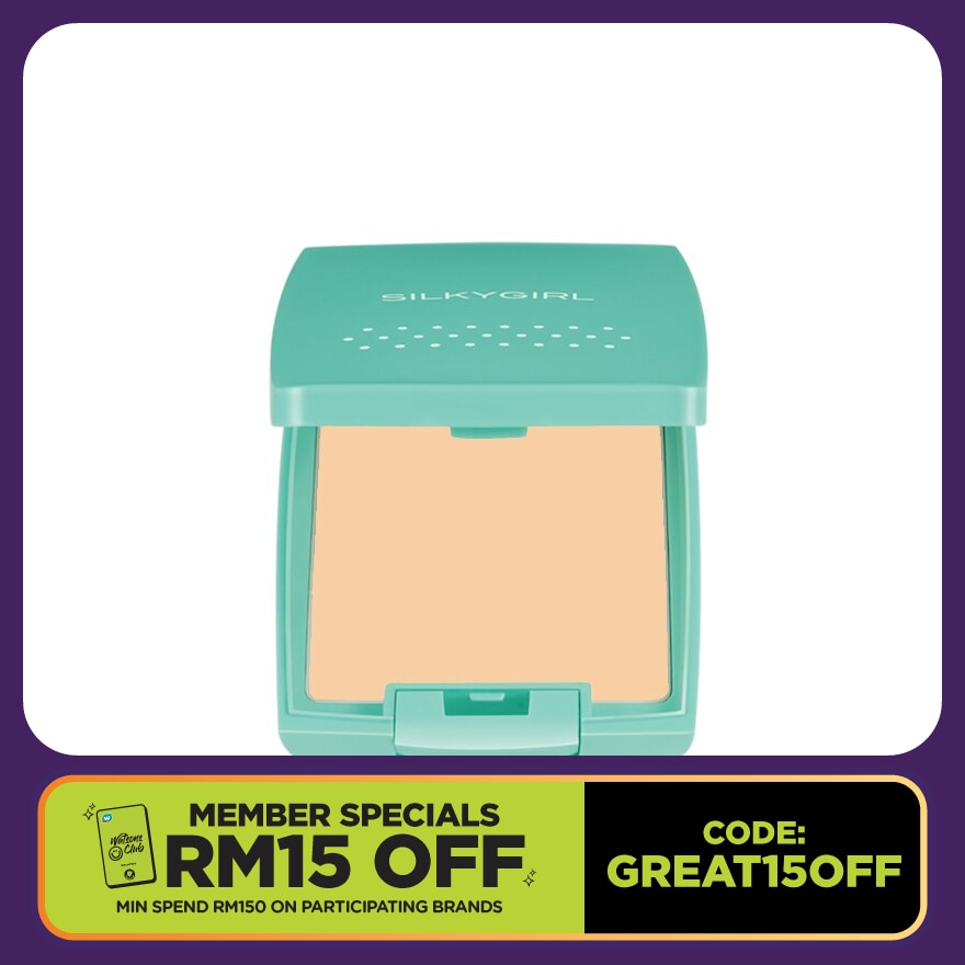 SILKYGIRL Pure Fresh Oil-Control Pressed Powder Fair 1's