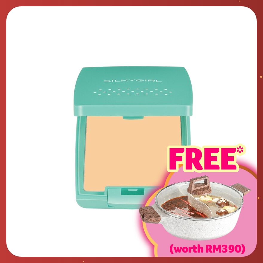 SILKYGIRL Pure Fresh Oil-Control Pressed Powder Natural 1's