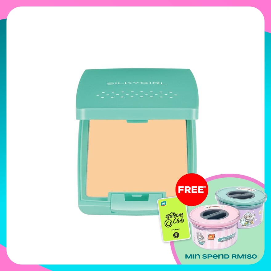 SILKYGIRL Pure Fresh Oil-Control Pressed Powder Natural 1's