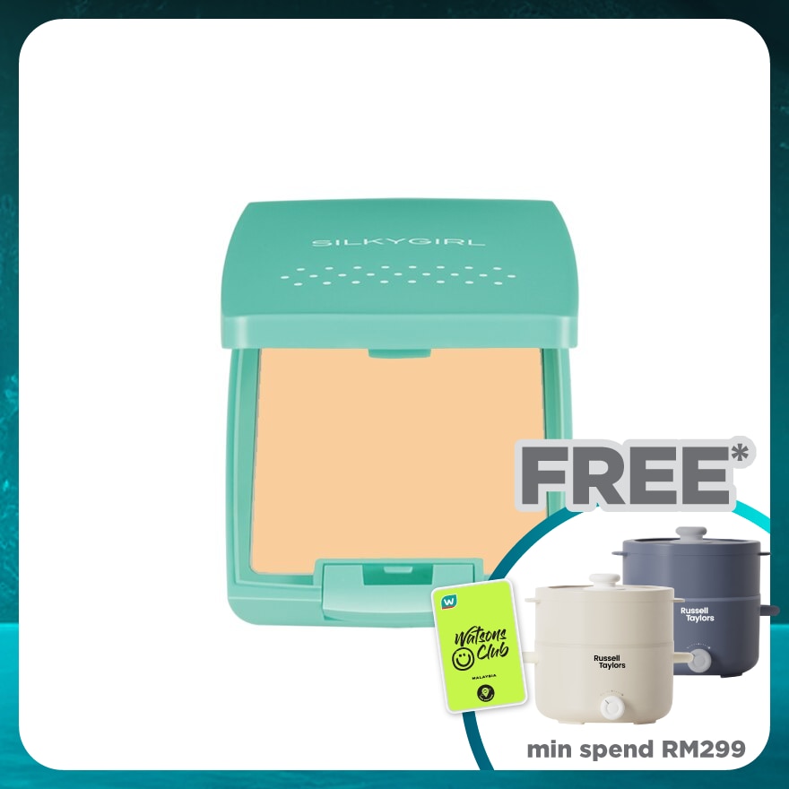 SILKYGIRL Pure Fresh Oil-Control Pressed Powder Natural 1's