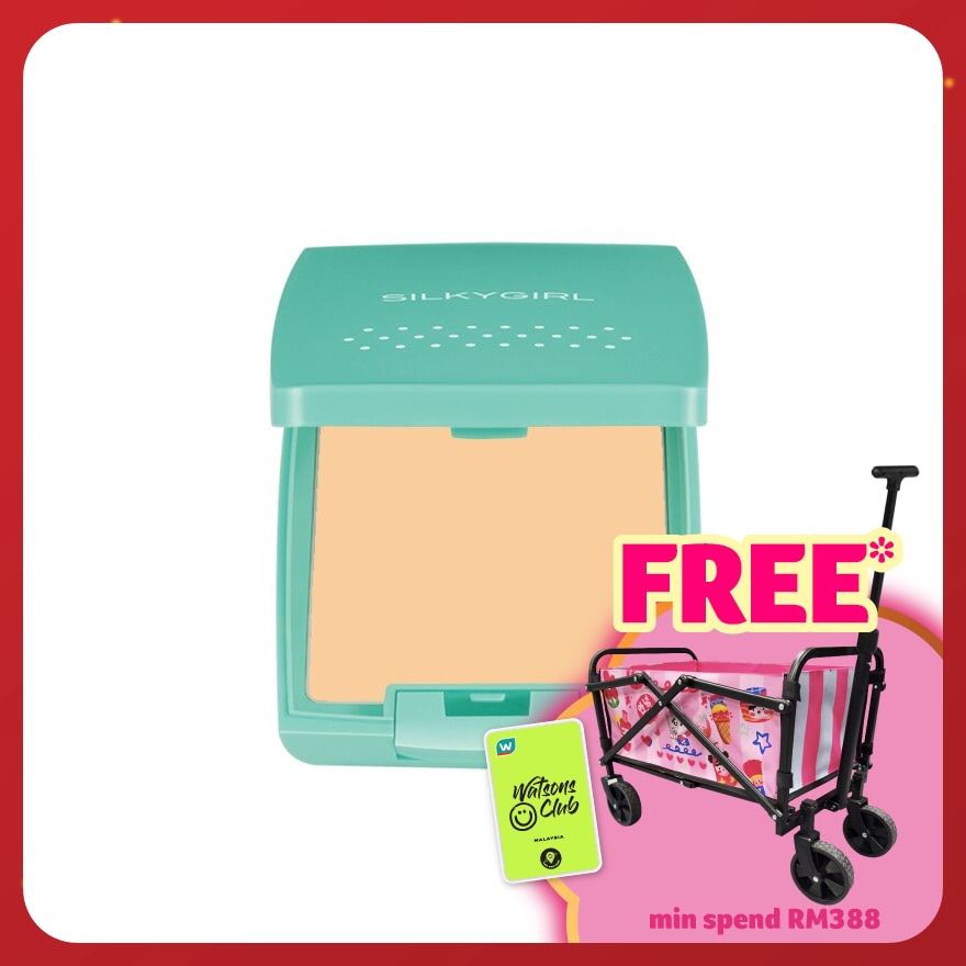 SILKYGIRL Pure Fresh Oil-Control Pressed Powder Natural 1's