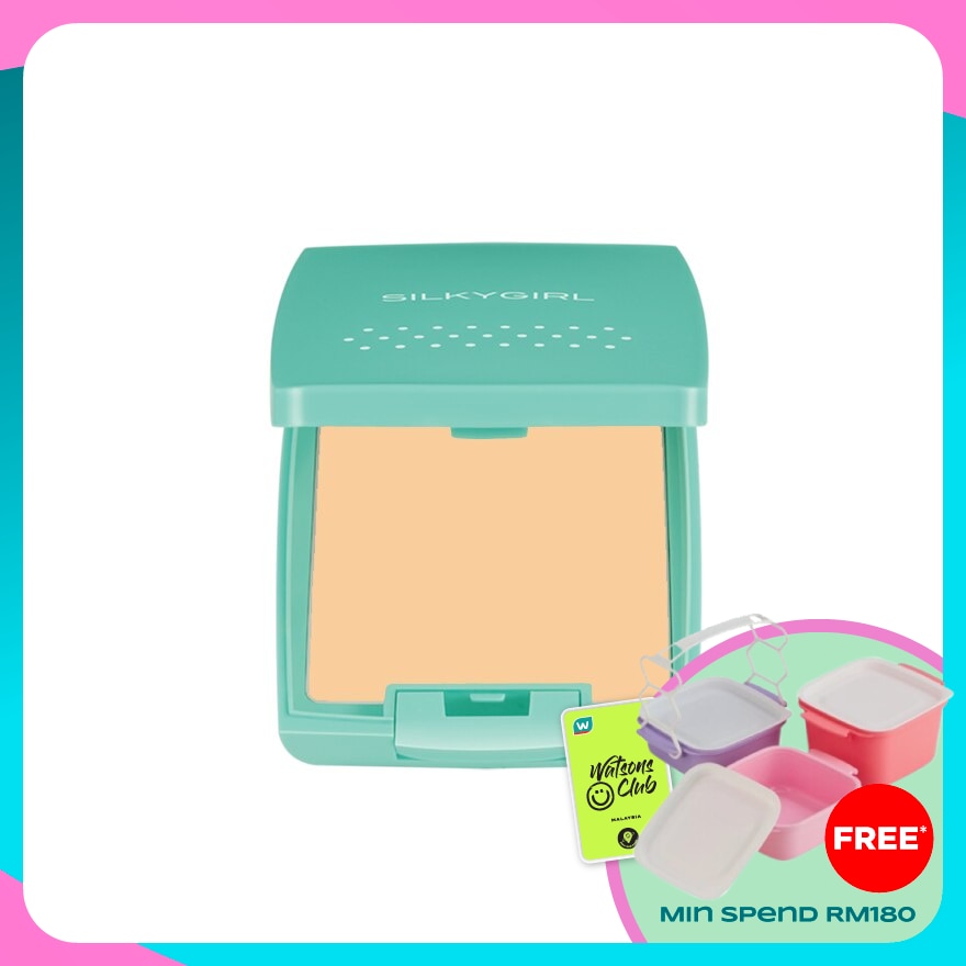 SILKYGIRL Pure Fresh Oil-Control Pressed Powder Natural 1's