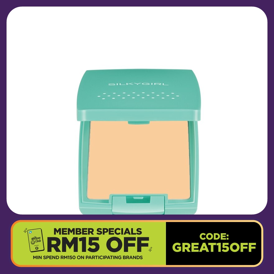 SILKYGIRL Pure Fresh Oil-Control Pressed Powder Natural 1's