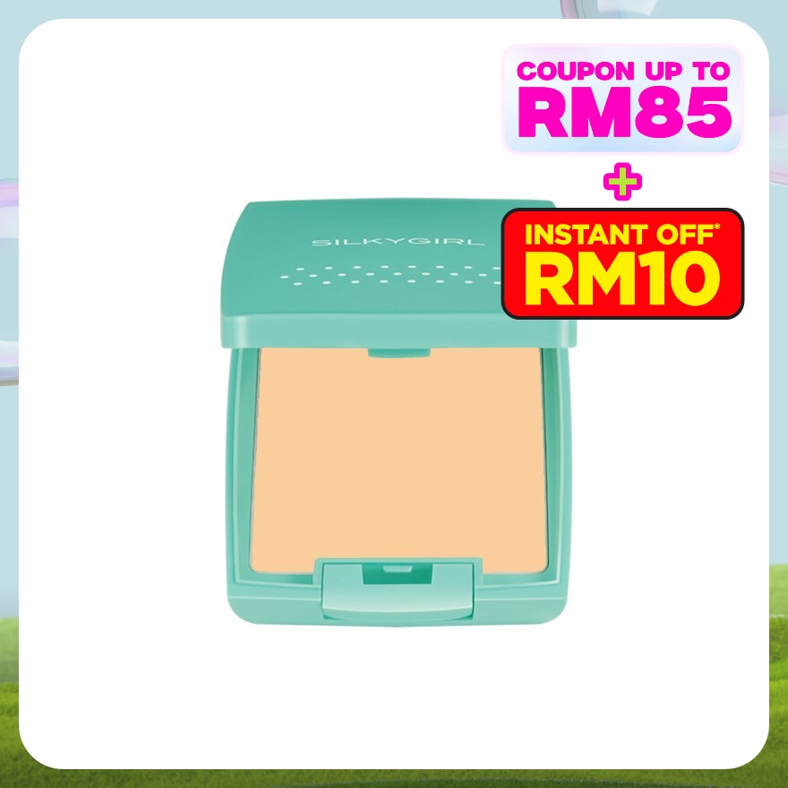 SILKYGIRL Pure Fresh Oil-Control Pressed Powder Natural 1's