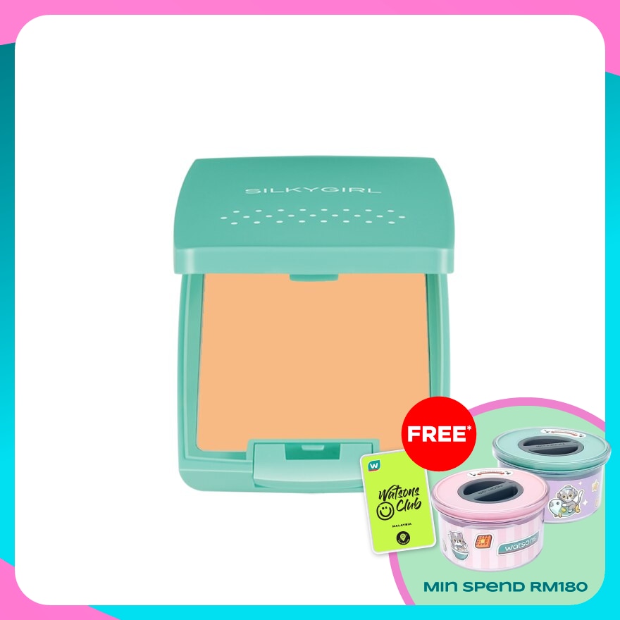 SILKYGIRL Pure Fresh Oil-Control Pressed Powder R Beige 1's