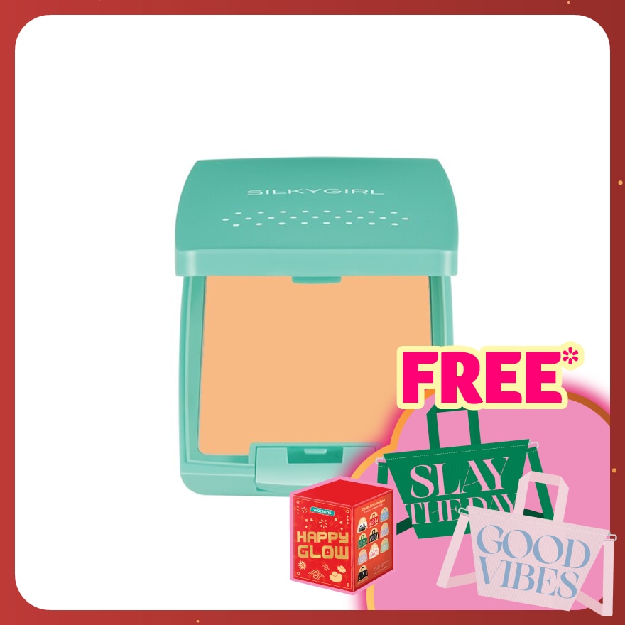 SILKYGIRL Pure Fresh Oil-Control Pressed Powder R Beige 1's