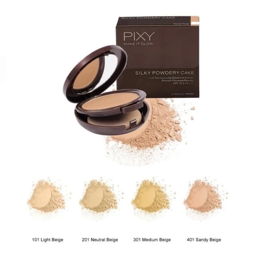 Pixy Glow Powdery Cake 101 Light Beige