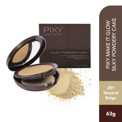 PIXY Pixy Glow Powdery Cake 201 Neutral Beige