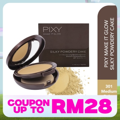 PIXY Glow Powdery Cake 301Medium Beige