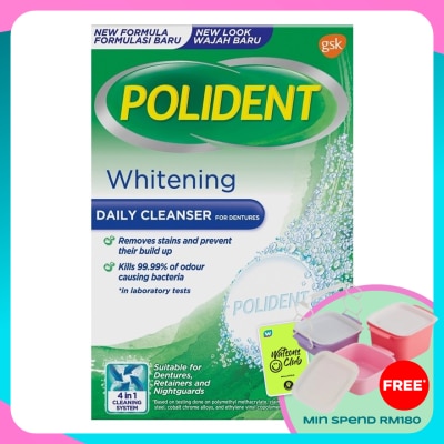 POLIDENT Polident Cleanser Overnight Whitening