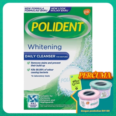 POLIDENT Polident Cleanser Overnight Whitening