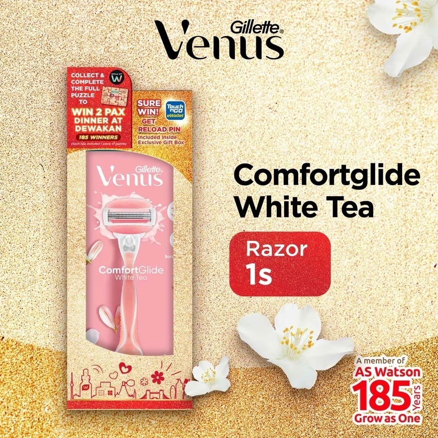 Venus Glide White Tea Razor 1s