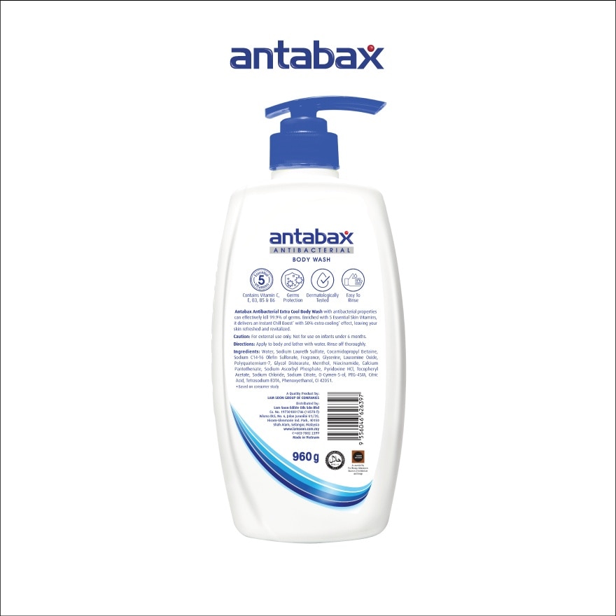 Anti Bacterial Shower Extra Cool 960g