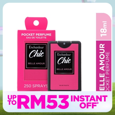 ENCHANTEUR Chic Pocket Perfume Eau De Toilette Belle Amour 18ML