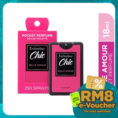 ENCHANTEUR Chic Pocket Perfume Eau De Toilette Belle Amour 18ML