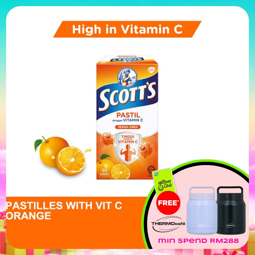 Vitamin C Pastilles Orange 50S For Kids
