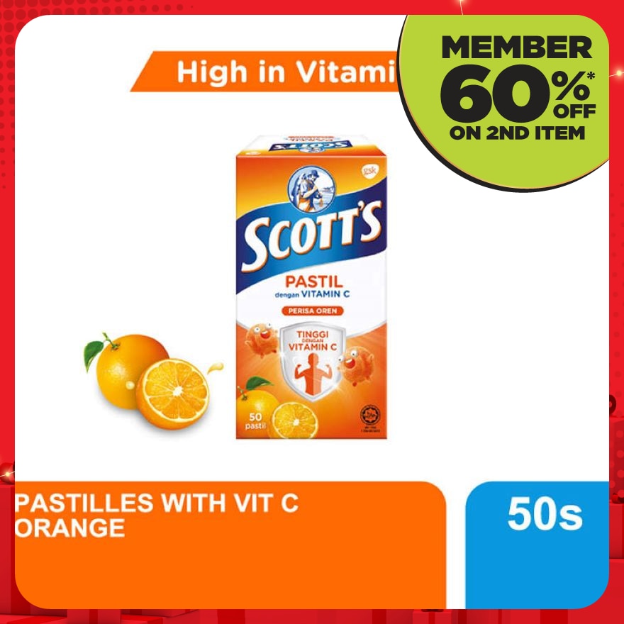 Vitamin C Pastilles Orange 50S For Kids