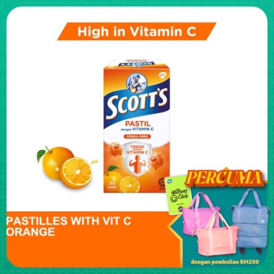 SCOTT'S - Vitamin C Pastilles Orange 50S For Kids