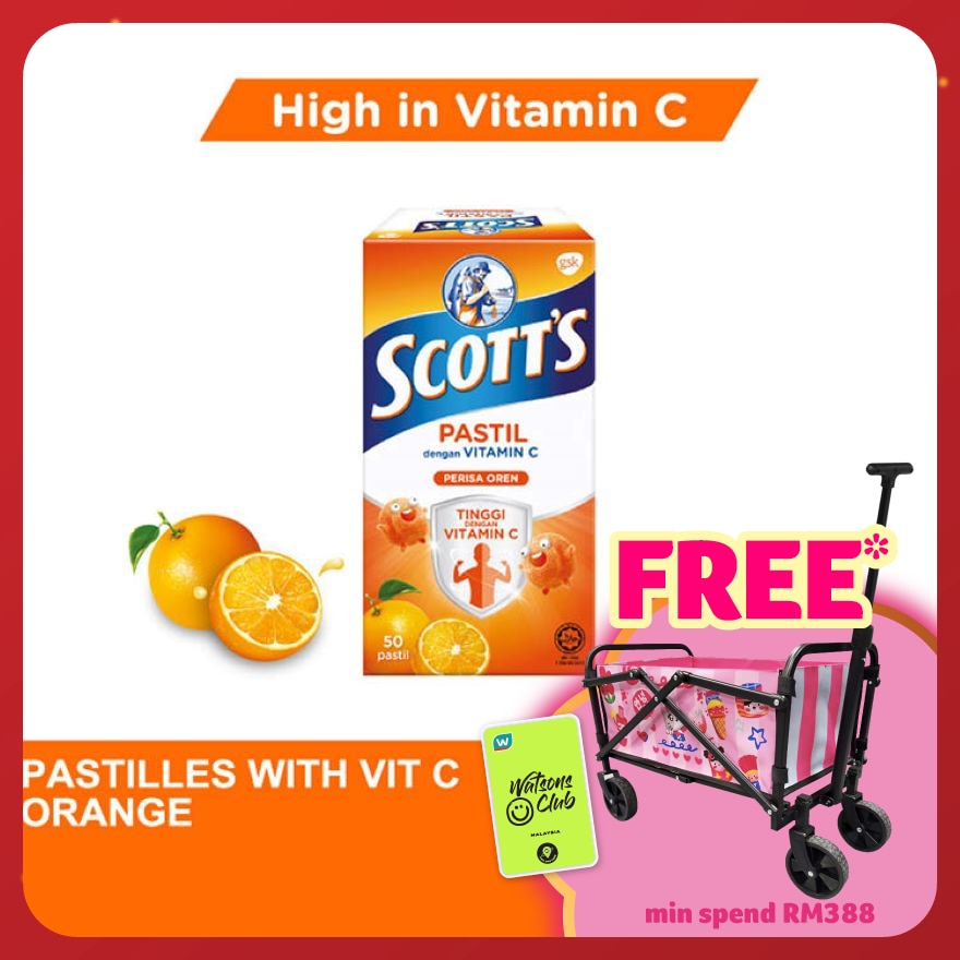 Vitamin C Pastilles Orange 50S For Kids