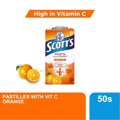 SCOTT'S Vitamin C Pastilles Orange 50S For Kids