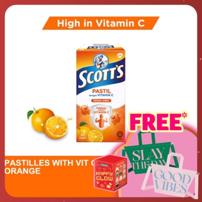 SCOTT'S Vitamin C Pastilles Orange 50S For Kids