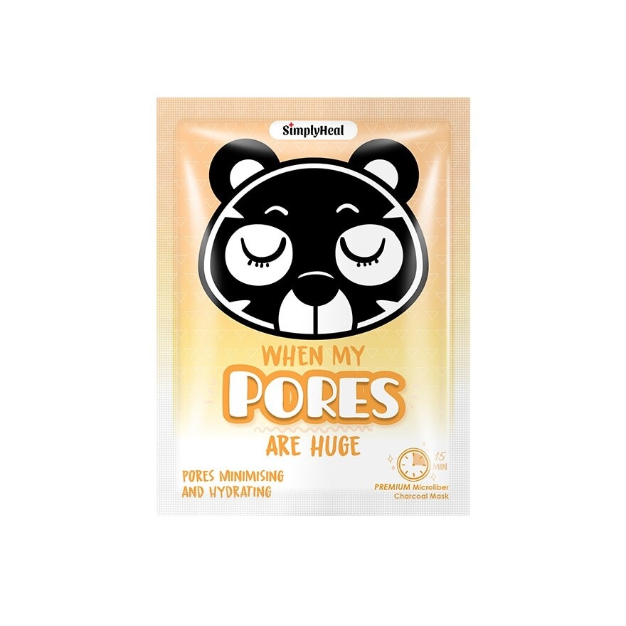 Pores Minimise & Hydrate Premium Charcoal Mask 1s