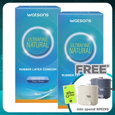WATSONS Ultrafine Natural Condom 12's + 12's