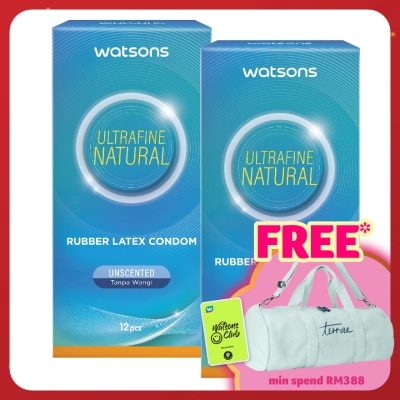 WATSONS Ultrafine Natural Condom 12's + 12's