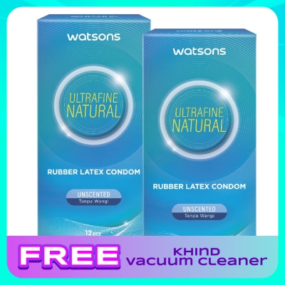 WATSONS Ultrafine Natural Condom 12's + 12's