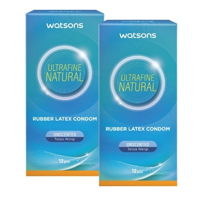 WATSONS Ultrafine Natural Condom 12's + 12's