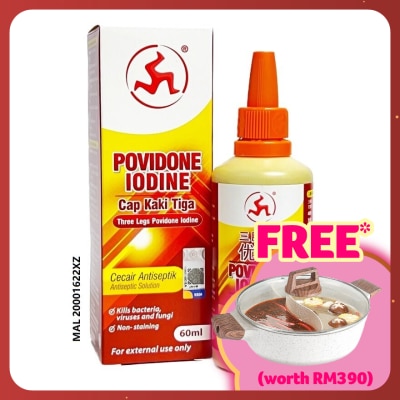 3LEGS Povidone Iodine Dropper Bottle 60ml