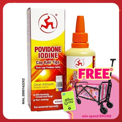 3LEGS Povidone Iodine Dropper Bottle 60ml