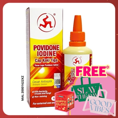 3LEGS Povidone Iodine Dropper Bottle 60ml