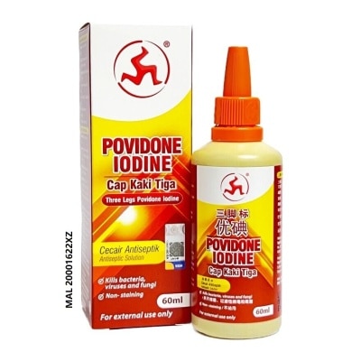 3LEGS Povidone Iodine Dropper Bottle 60ml