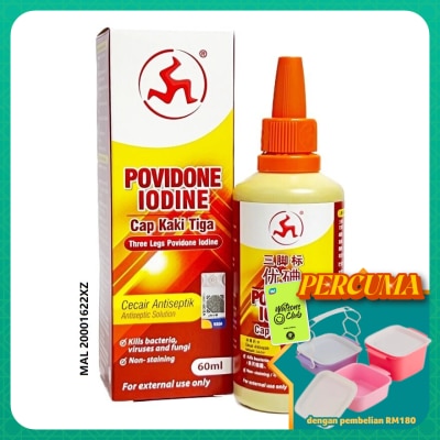 3LEGS - Povidone Iodine Dropper Bottle 60ml