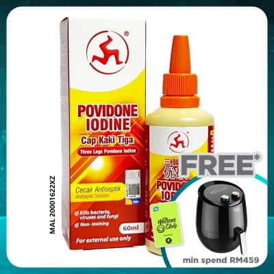 3LEGS Povidone Iodine Dropper Bottle 60ml