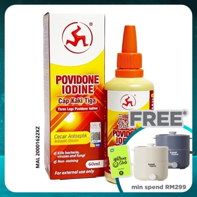 3LEGS Povidone Iodine Dropper Bottle 60ml