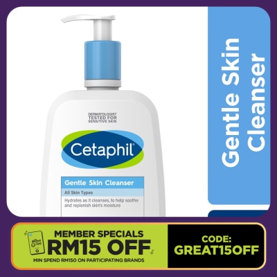CETAPHIL Gentle Skin Cleanser For Face & Body 500ml