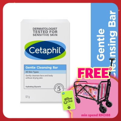 CETAPHIL Gentle Cleansing Bar For Face & Body 127g