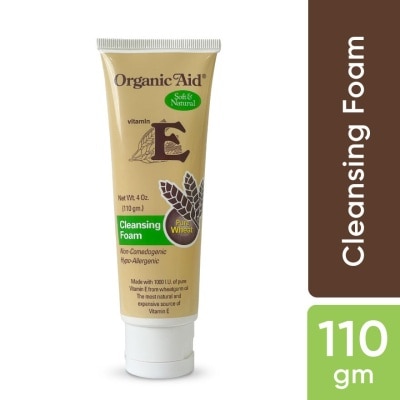 ORGANIC AID Vitamin E Cleanser Foam 4 oz